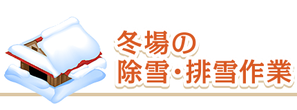 冬場の除雪・排泄作業